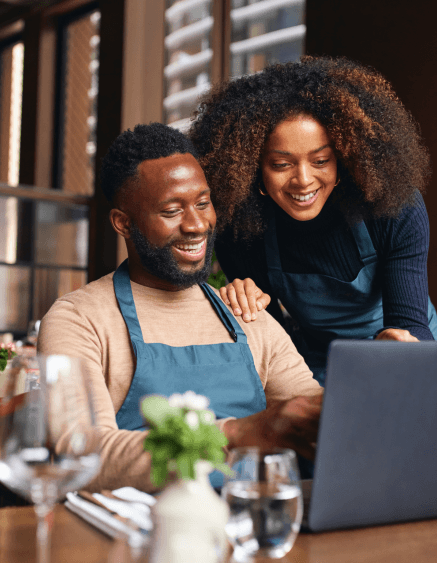 Business owners discussing growth opportunities