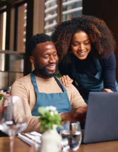 happy business owners